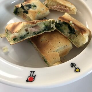 ほうれん草とツナのおやき風　離乳食後期〜